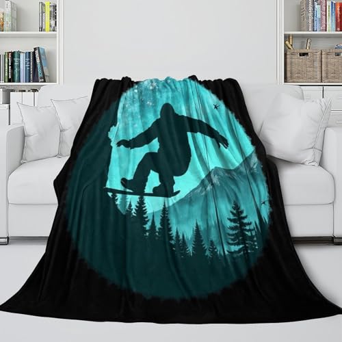 Plaid de voyage contre le froid couverture microfibre compacte 3D