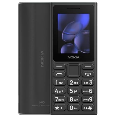 Nokia 105 2G (TA-1683) Dual Sim | International Model | Feature Phone with 2G Capabilities Only | Not for Verizon, Sprint, Xfinity, ATT, Cricket – (Black)
