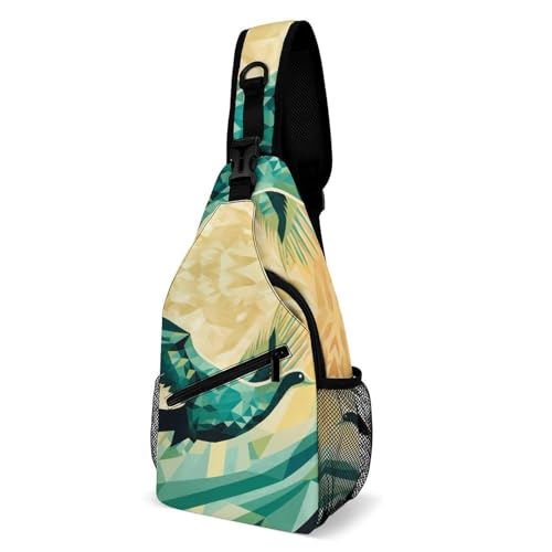 Morrales Silhouette Pintura Bolsa de Pecho Deportiva