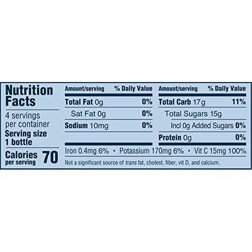 Gerber Apple Prune Juice, Non-GMO Juice from Concentrate, Made for Toddlers, 4-4 FL OZ Bottles Per Pack (Pack of 6)