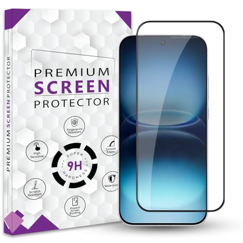 Image of Premium Tempered Glass Screen Protector Guard For iQOO 15R 5G (6.59 Inch, Pack of 1) | Edge to Edge Coverage With Easy to installation kit