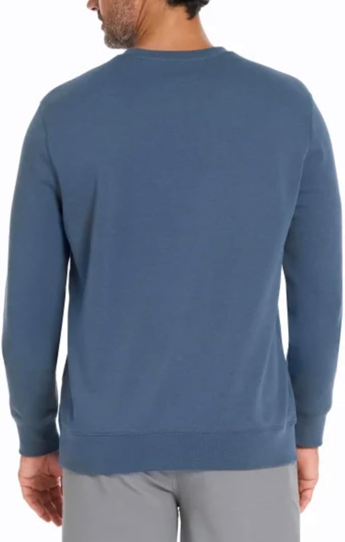 Hurley Men's Long Sleeve Crewneck Sweatshirt (US, Alpha, Large, Regular, Regular, Blue)