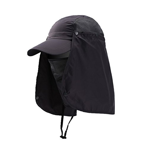 Sonnenhut Damen Herren Legionärskappe mit Nackenschutz Safari Cap UV Schutz Angelhut Schnelltrocknend Fischerhüte Abnehmbarer Wasserdicht Wanderhut Faltbar Gartenhut Outdoor Radfahren Bergsteigerhut