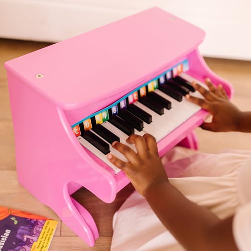 Melissa & Doug Learn-to-Play Pink Piano with 25 Keys and Color-Coded Songbook - image 8