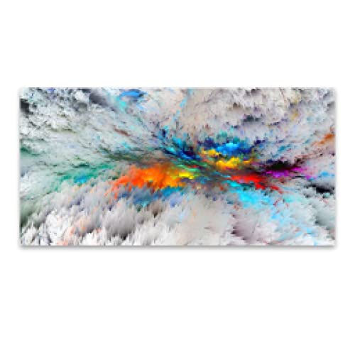 Pintura abstracta de la nube colorida para decorar paredes de salones modernos