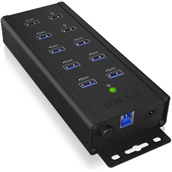 ICY BOX IB-HUB1703-QC3 7 Port USB 3.0 Hub With 3 Charge Ports