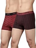 Levi’s Men Pack of 2 Printed Cotton Shorter Length Stretch Elastic Waistband
