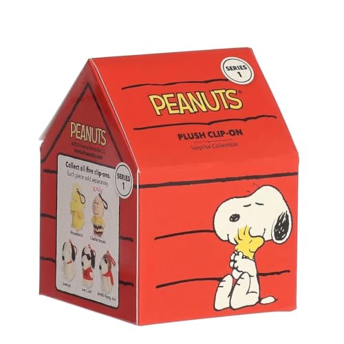 Aurora Adorable Peanuts Mini Plush Surprise Collectible-Series Clip-On - Officially Licensed Toys for All Snoopy Fans - 3.5 Inches -1 piece