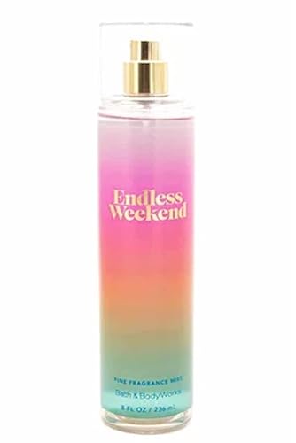 Bath & Body Works Endless Weekend - Fragancia fina en espray corporal de 8 onzas (fin de semana sin fin), 8 onzas líquidas (paquete de 1)