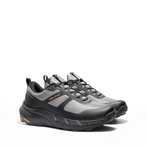 Image of NORTIV 8 Men's Waterproof Hiking Shoes | Lightweight Trekking Walking Fashion Sneakers with Arch Support for Camping Tennis Outdoor Training StreamRunner