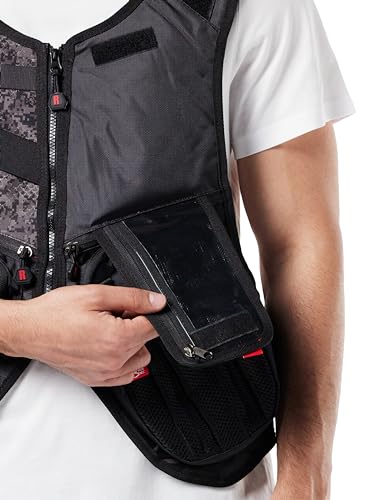 Foto von Rapala Unisex - Angelweste Urban Vest Pack Mit Integriertem Angelrucksack Für Angelzubehör Touchscreen Jacke, Camo Schwarz, M EU