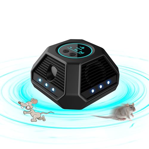 #ColaboraciónPagada<br>Repelente Ultrasonico Ahuyentador de Ratas,360?Ultras?nico Repelente Topos,con Infrared Sensing Luz Intermitente,Repelente Murci?lagos,para Casa,Garaje,Desv?n,Jard?n.