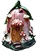 Mystic Garden Solar Fairy Garden House. Tulip Design. Lights up at Night; Indoor or Outdoor Fairy Home for Flower Gardens, planters, Window Boxes, Terrarium or Yard.