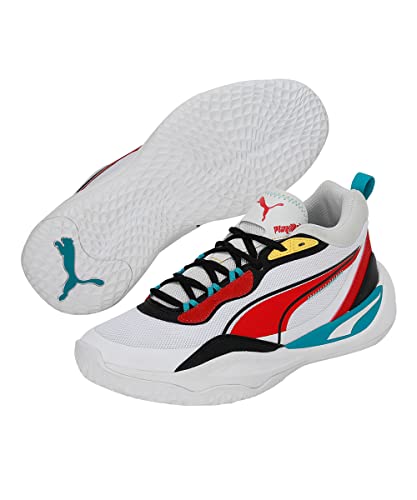 Image of Puma Playmaker Textile Mid Boot Lace Up Mens Casual Shoes