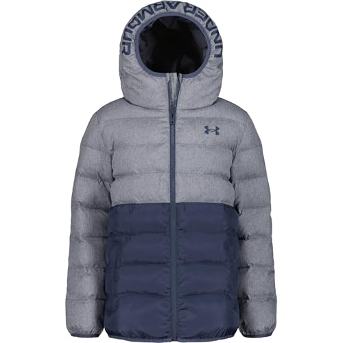 Image of Under Armour Boys' Pronto Hooded Puffer Jacket, Lightweight & Water Repellent