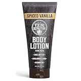 Viking Revolution Spiced Vanilla Body Lotion for Men – Mens Lotion for Dry Skin with Shea Butter, Hyaluronic Acid and Vitamin B5 – Nourishing Mens Body Lotion for Hydrated and Smooth Skin - 8oz,1 Pack