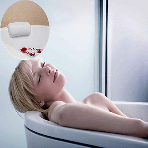 Oreiller de bain ergonomique avec appui-tête imperméable et stable