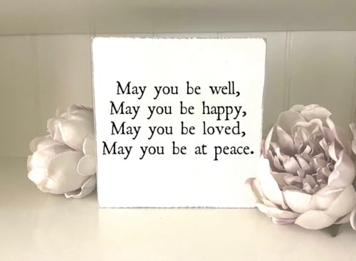 Funny Meditation Wood Sign - Self Love Mantra Decor