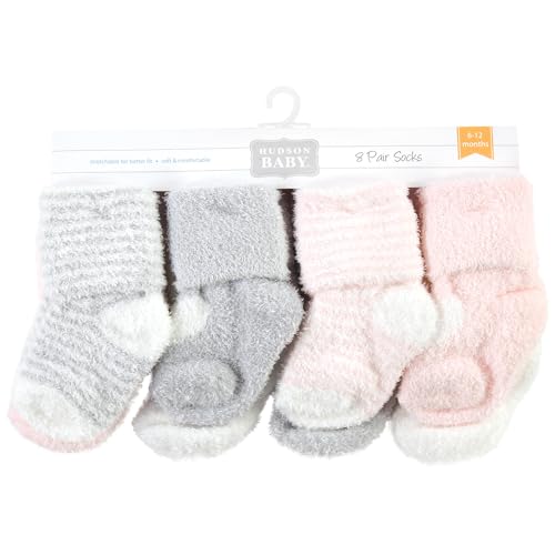 Image of Hudson Baby Baby 8-pack Cotton Rich Newborn and Terry Socks