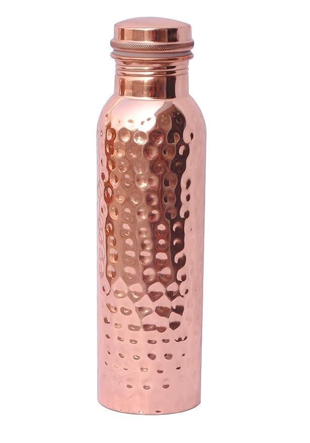Generic Hammered Copper Water Bottle 1 Litre Pack of 1 - Image 1