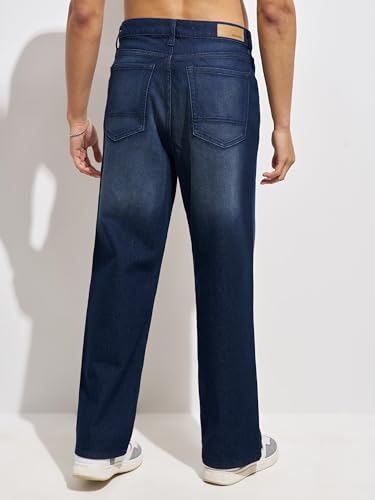 Image of Highlander Men's Straight Relaxed Fit Jeans | Stretchable | Everyday Comfort & Style| Jeans for Man|Premium Cotton Blend