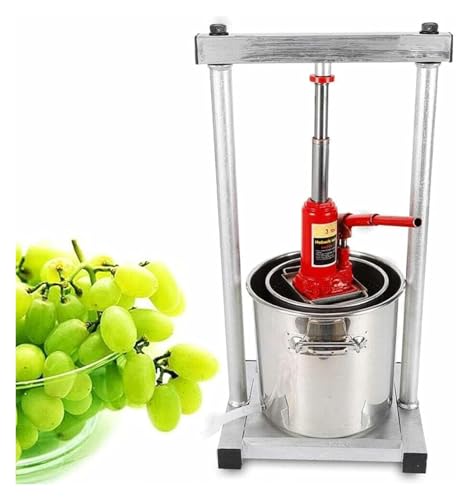 JIURUOZ Pressoir à Fruits Manuel, Pressoir à Vin, Presse à Fruits, Presse-Agrumes, Presse-Fruits, Moulin à Fruits, Presse-Fruits(22L)