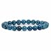 Natural Apatite Rock Crystal Gemstone 8mm Round Beads Stretch Bracelet 7" Unisex