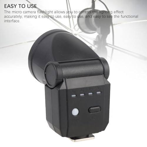 MENDUNER Micro Camera Flash Gn8 CRI97 6500K, Luz de Relleno Externo de Diseño Retro, Carga Tipo C, Soporte Universal de Calzado Caliente para Cámaras Digitales DSLR - imagen 3