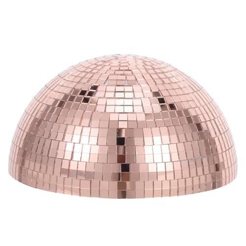 Esfera decorativa espejada 3D Sparkling NOLITOY, esfera autoadhesiva de vidrio y espuma de 9,84 pulgadas para decoración exterior, fiestas de cumpleaños y piscina
