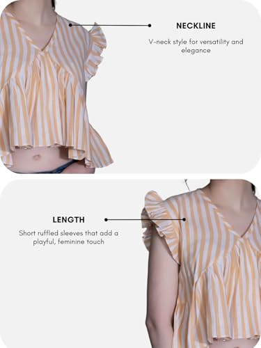 Image of DHRUVI TRENDZ Women's Cotton Regular Fit Top