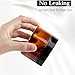 TUZAZO 4 Oz Amber Plastic Cosmetic Jars Leak Proof Small Container with lids for Cream, Lotion, Powder, Ointments, Beauty Products, 6 Pcs