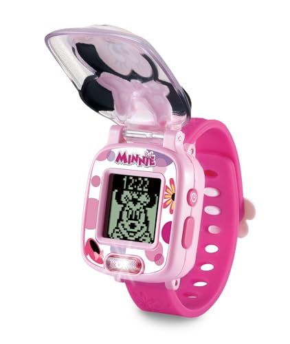 Vtech Minnies Lernuhr – Kinderuhr mit digitaler Anzeige, Stoppuhr, Wecker...