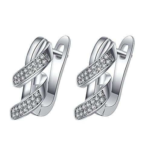 Boucles d'oreilles créoles Moissanite et or blanc pour rayonner au quotidien