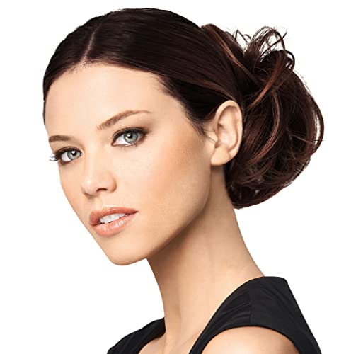 HairDo Modern Chignon Color R6/30H CHOCOLATE COPPER Extensions Claw Clip Loose Hair Bun Tru2Life Heat Friendly Synthetic Soft Waves Hairpiece image 3
