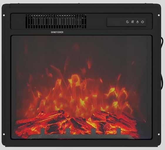 ENSTVER 20 Inch Electric Fireplaces Insert,Wall Recessed/Mounted, Freestanding Fireplace with Remote Control, for Indoor Use