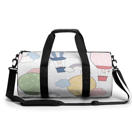 Sac de sport montgolfière arc-en-ciel grand duffel bag voyage 45cm
