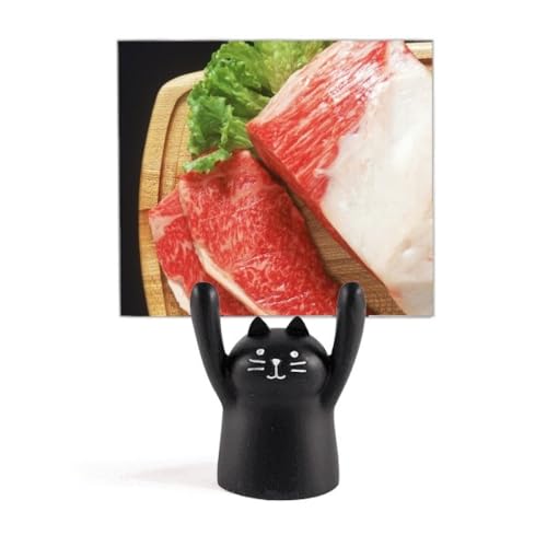 Support pour mémo patte d'agneau chat noir porte-note fixe