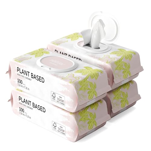 IMMHABI 400 PCS Pet Wipes for Paws and Butt Hypoallergenic Pets Cleansing & Deodorizing Anal Gland Hygienic Puppy Wipes for Dogs Face and Body