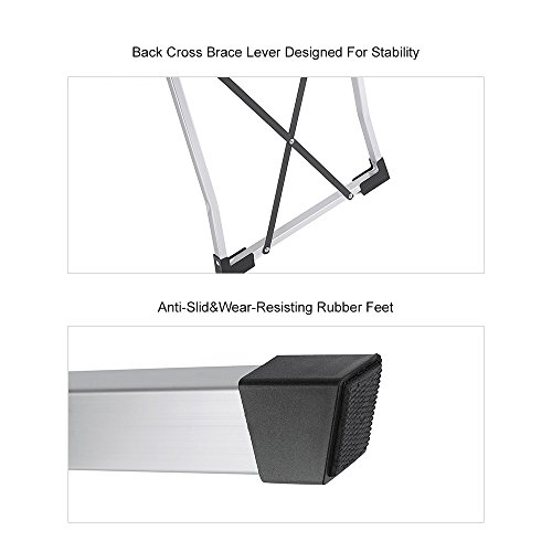 Delxo Lightweight Aluminum 3 Step Ladder Step Stool Single-Hand Carry Ladder with Handgrip Anti-Slip Sturdy and Wide Pedal Multi-Use for Household and Office Portable Step Stool 300lbs