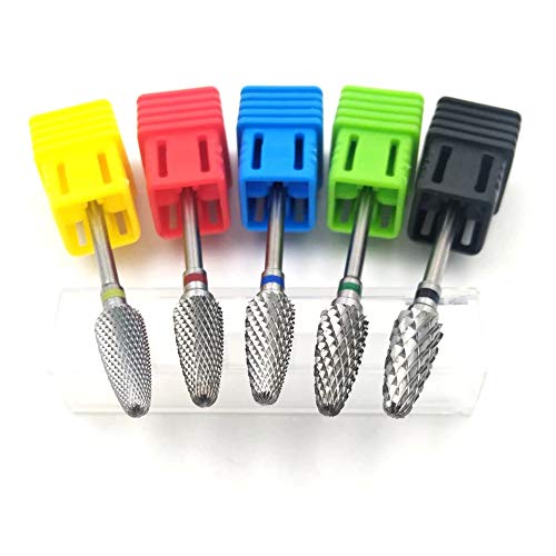 Natury Nails Tungsten Carbide Drill Bit for Nail Lathe Manicure Pedicure Semi Permanent Nail Polish Acrylic Nails Gel Nails Rotary Drill (Super Fine Grit) - Image 4