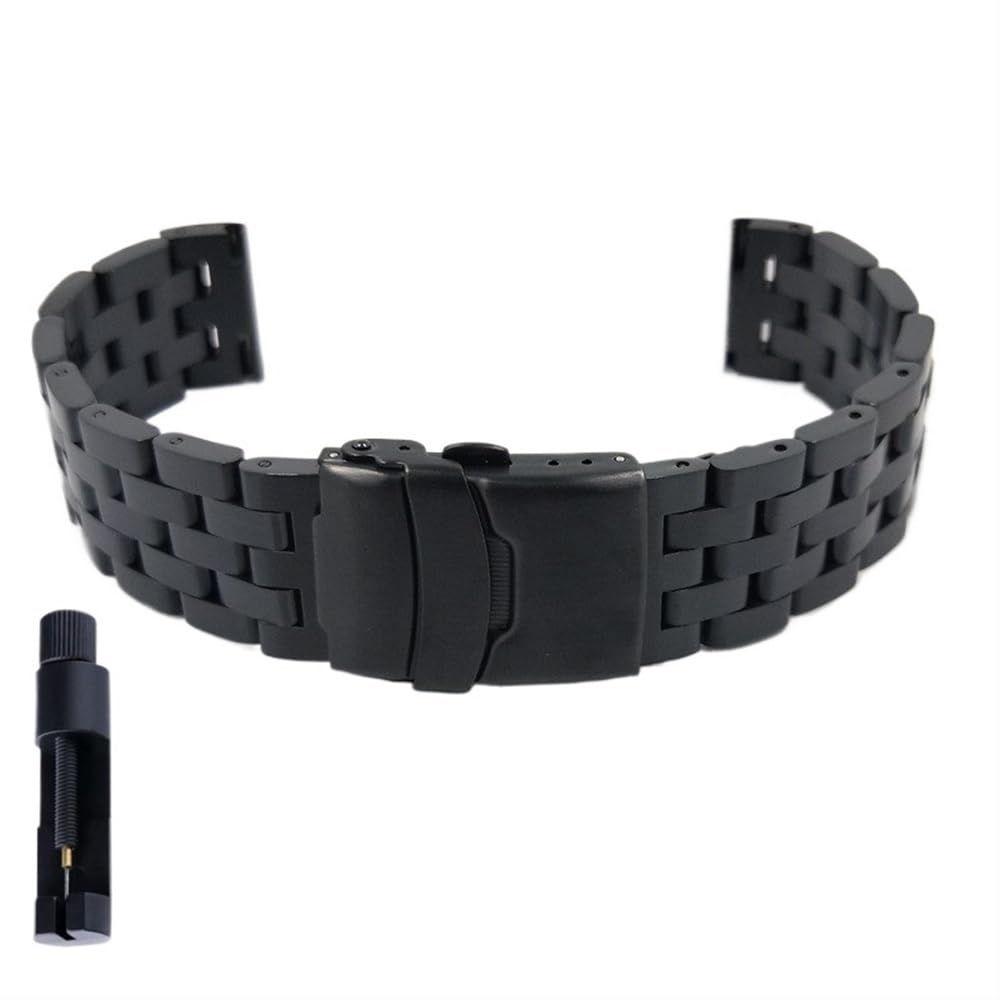 18 20 22 24mm Quick Release pasek do zegarka ze stali nierdzewnej płaski interfejs pasek do zegarka paski bransoletka na nadgarstek z narzędziem
