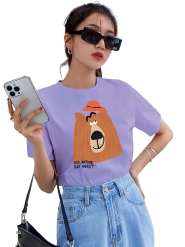 Image of THE DRY STATE Women Cotton Half Sleeve Round Neck Tshirt