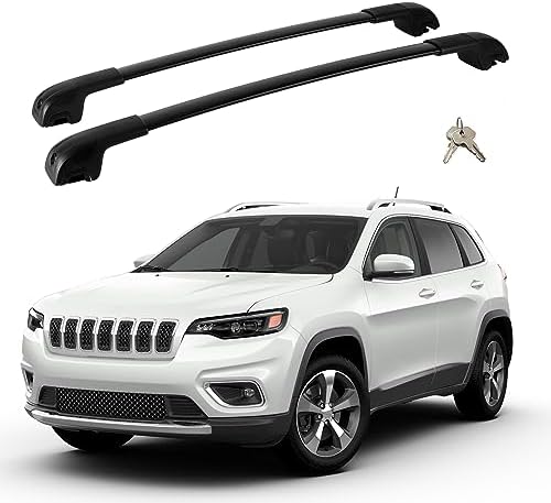 Roof Rack MotorFansClub Lockable Cross Bars Fit For Jeep Cherokee