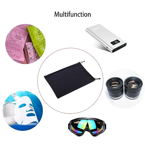 QHANSHIEE Ski Goggle Bag,2Pcs Ski Google Case,Ski Goggle Pouch Sunglasses Pouch Case,Ski Goggle Cover Sleeve,Ski Gear Snowboard Goggles Storage Case Sleeve with Draw String,Ski Accessories.