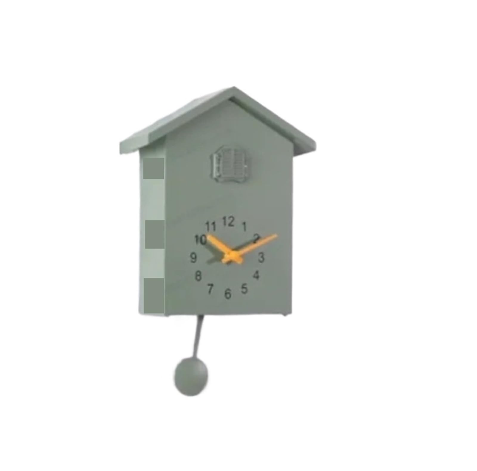 GOXQIT 1 Pcs Cuckoo Clock, Bird Comes Out To Tell Time Hourly, Wooden Wall Hanging For Home For Living Room(Green)