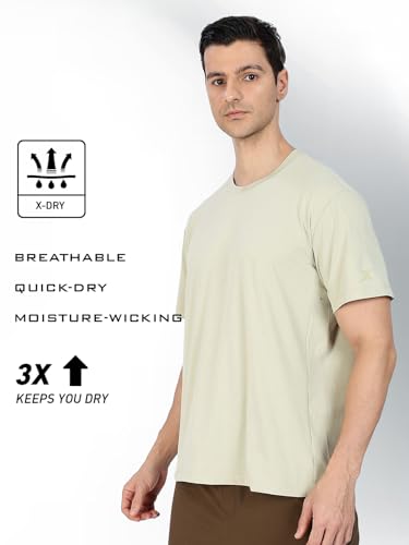 Image of XTEP Men's Training T-Shirt | Quick-Dry Moisture-Wicking Fabric with Underarm Ventilation | Lightweight, Breathable T-Shirt for Outdoor Sports & Fitness