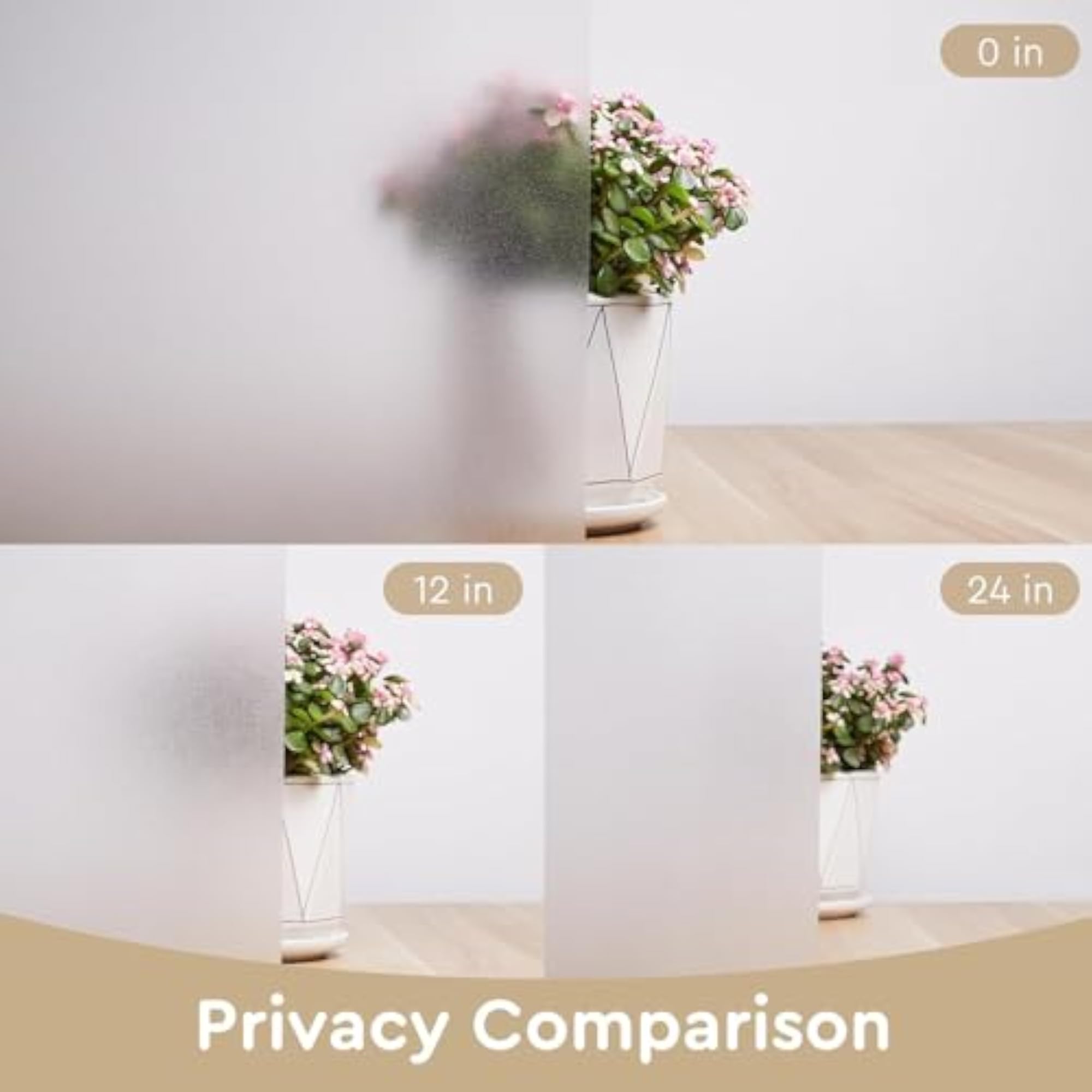 Frosted Opaque Bathroom Door Window Film