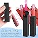 Cositina 100 Pack 0.78 * 0.78 * 3.34 inch Kraft Paper Lipstick Box Rectangle Lip Balm Kraft Boxes Essence Oil Bottle Packaging Organzier for Makeup Sample Tube Storage DIY Gifts - Black