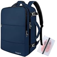 Taygeer for New Ryanair Cabin Bags 40x30x20 Underseat, Travel Backpack Cabin Size, Rucksack for Plane Hand Luggage Backpack, Ryan Air Cabin Bag 40x30x20 with Separate Shoe Pouch, Dark Blue
