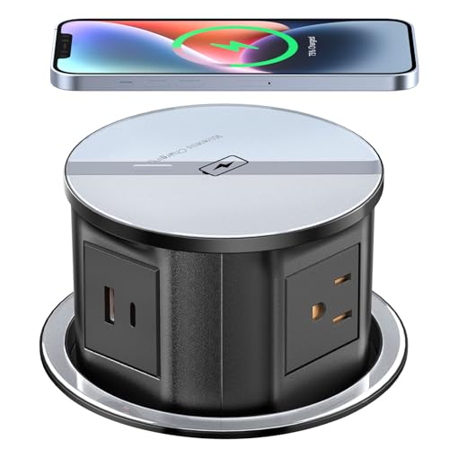 Pop Up Outlet for Countertop with 20W USB C